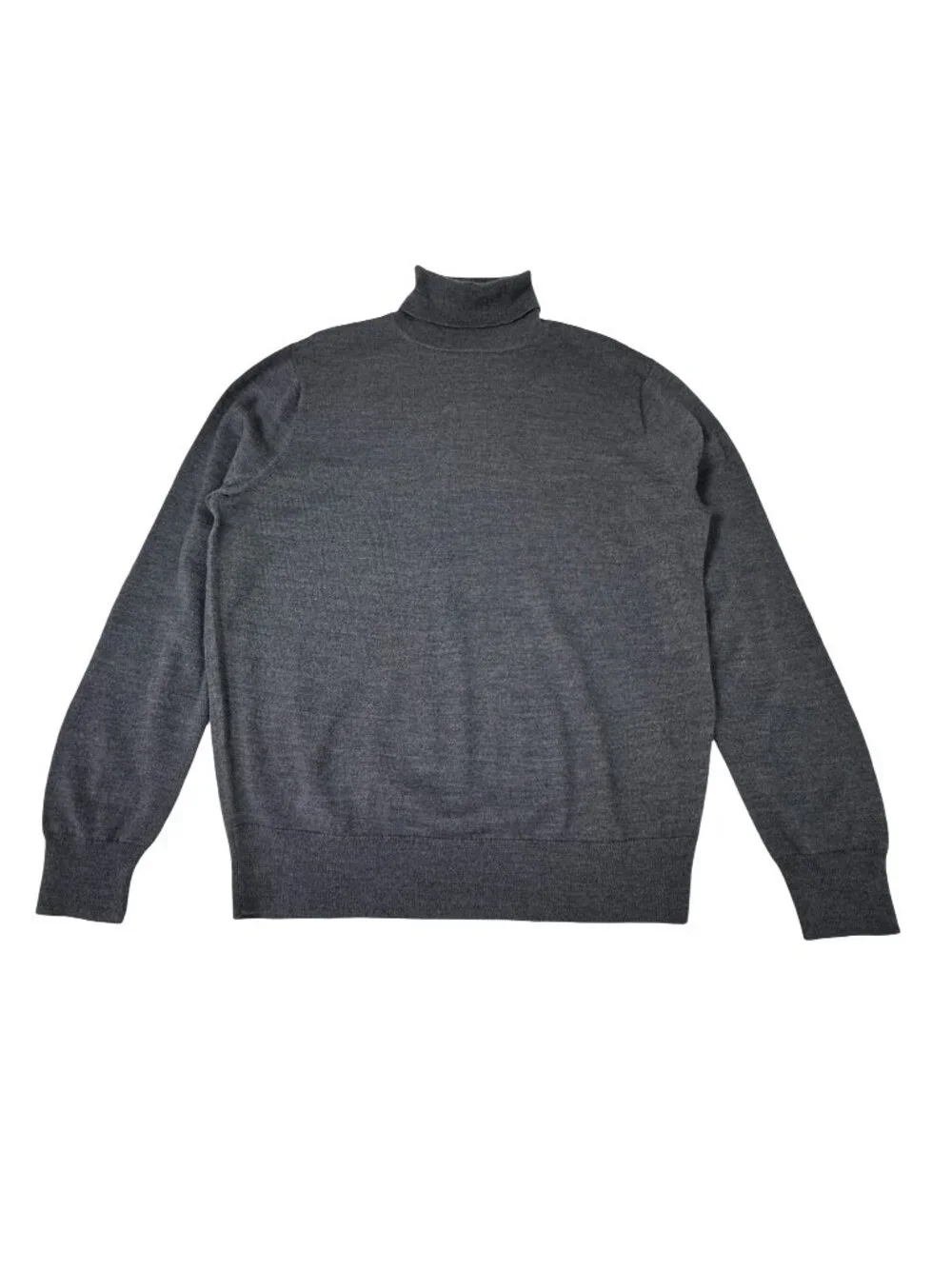 J.Crew Factory Men's Merino Wool Blend Turtleneck Sweater Fine Knit M Minimalist